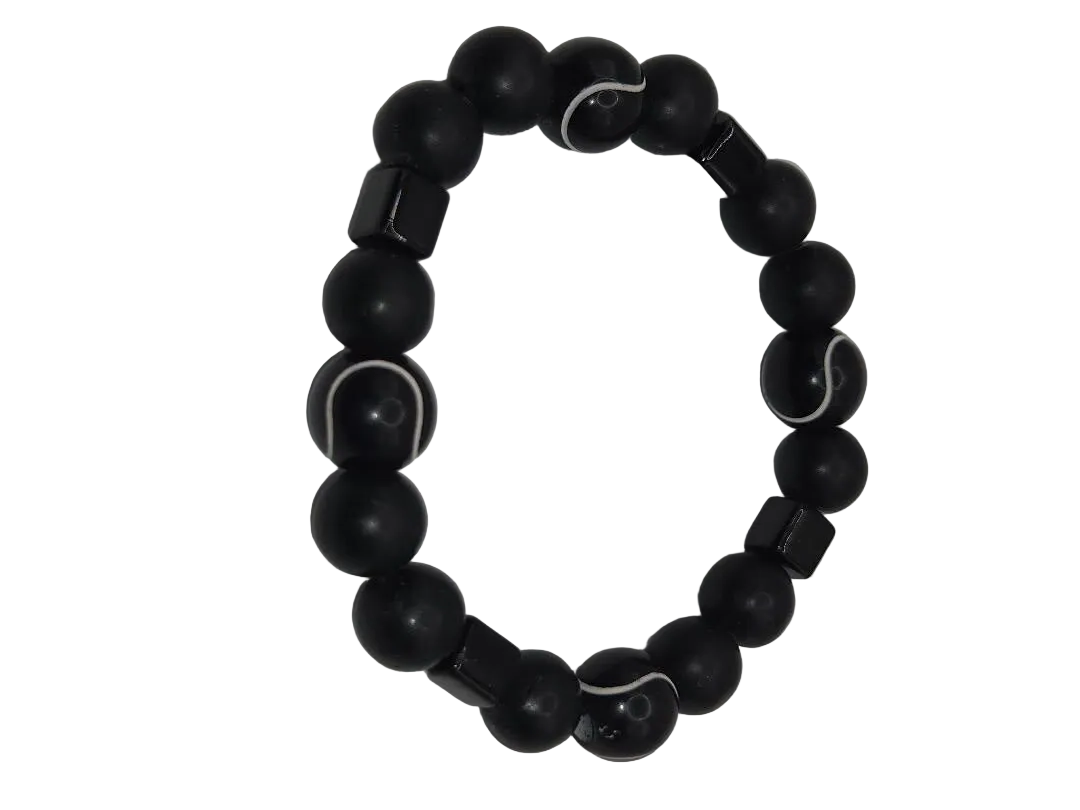 Obsidian Script Bracelet